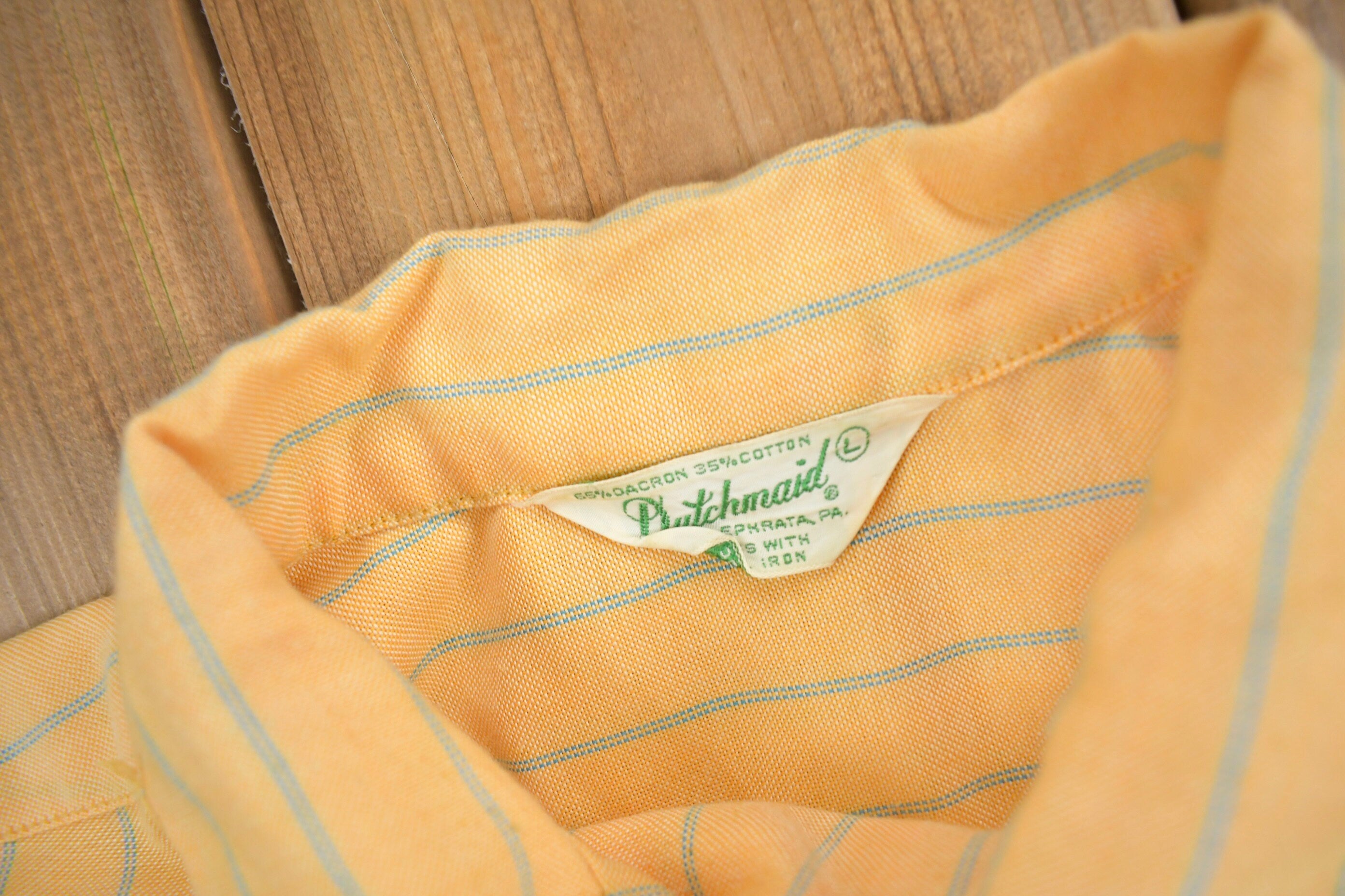 Vintage 1950s Dutchmaid Striped Button Up Shirt