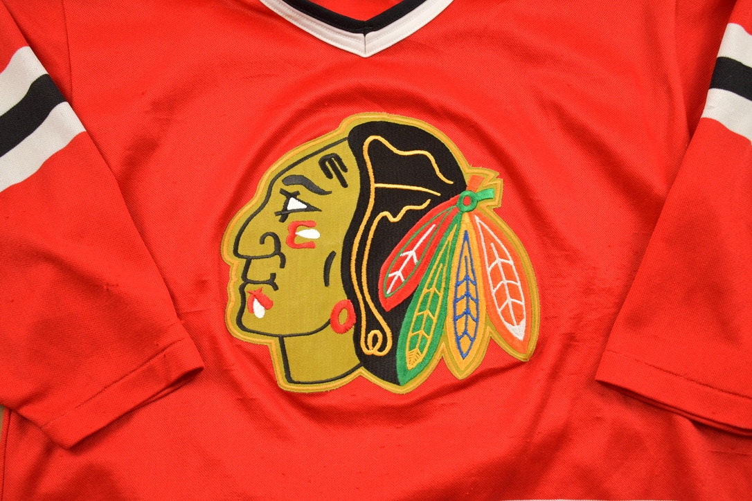 Vintage 1990s Chicago Blackhawks CCM NHL Hockey Jersey