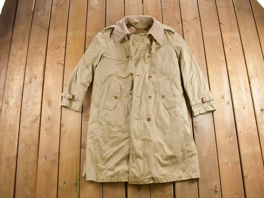 Vintage 1990s Le Tigre All Weather Full Length Trench Coat