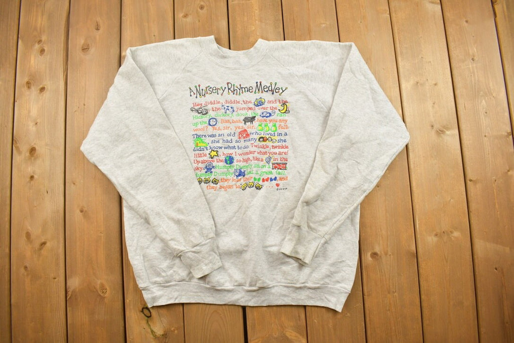 Vintage 1990s Nursery Rhyme Medley Crewneck Sweatshirt