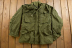 Vintage 1970s Distressed Military Field Coat