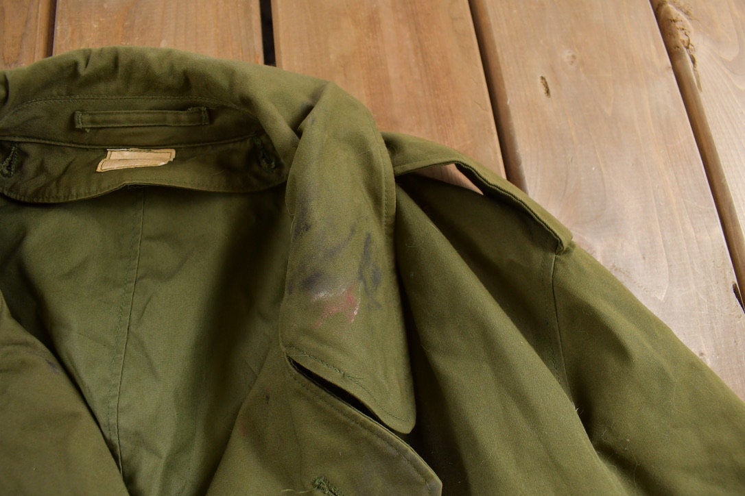 Vintage 1960s US Military Overcoat