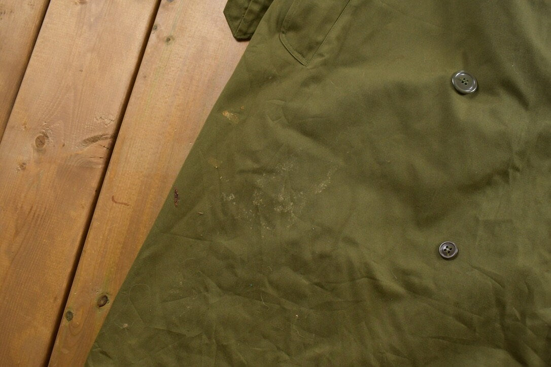 Vintage 1960s US Military Overcoat