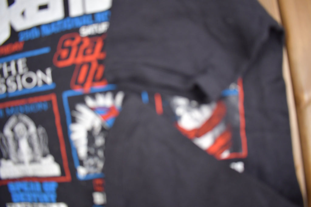 Vintage 1980 Reading Leeds 25th National Rock Festival Tour Band T-Sh0irt