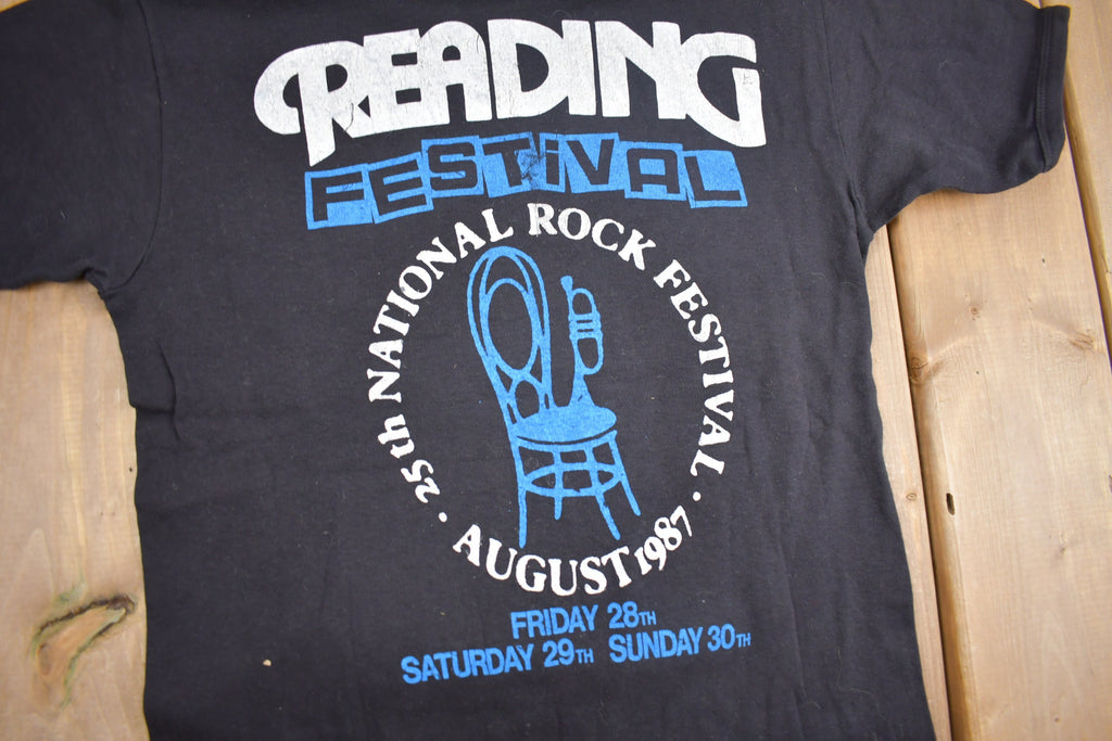 Vintage 1980 Reading Leeds 25th National Rock Festival Tour Band T-Sh0irt