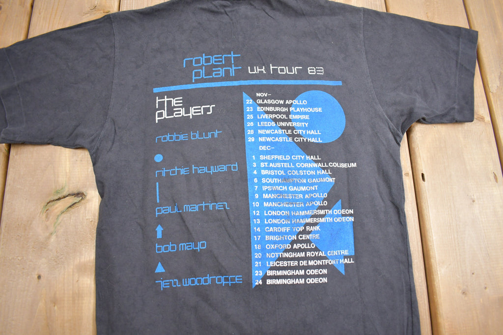 Vintage 1983 Robert Plant Uk Tour Tour T-shirt