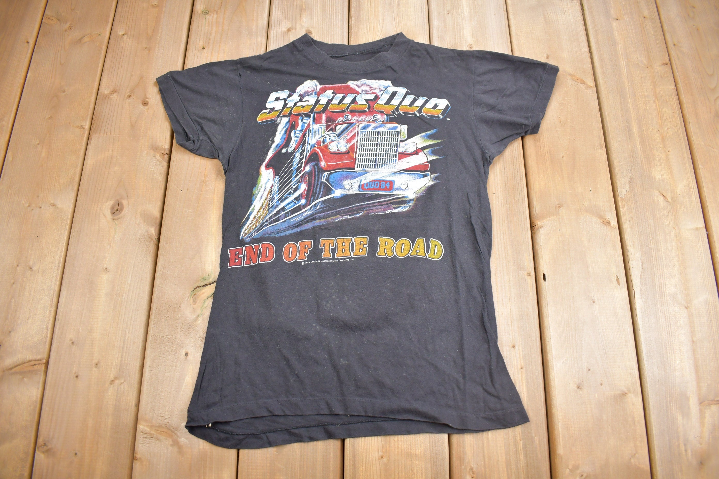 Vintage 1984 Status Quo End of The Road Tour Band T-shirt