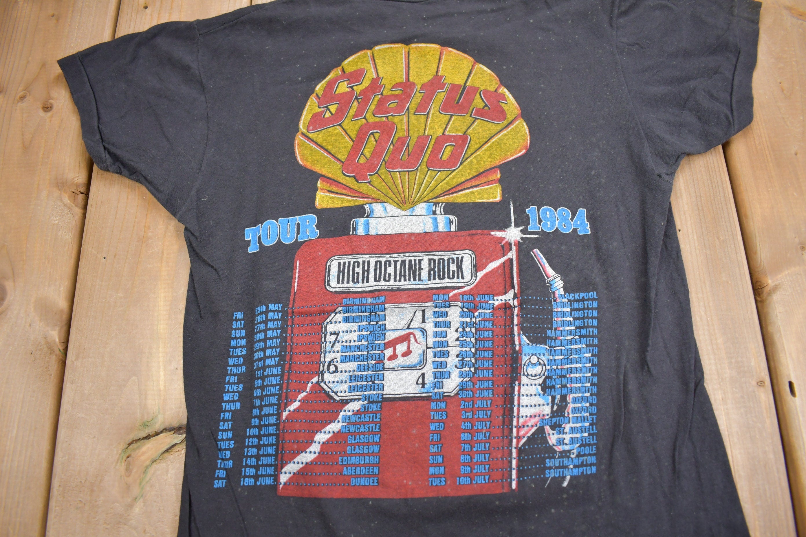 Vintage 1984 Status Quo End of The Road Tour Band T-shirt