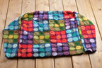 Vintage 1970s All Over Pattern Colourful Knitted Cardigan Sweater