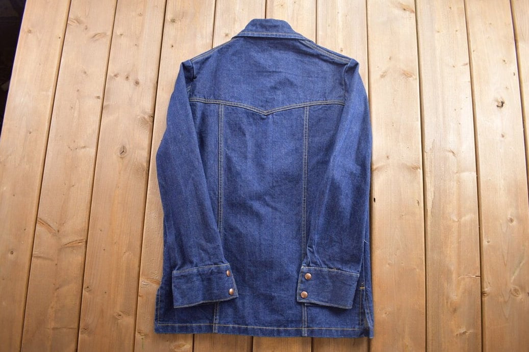 Vintage 1970s GWG Western Denim Jean Jacket Deadstock