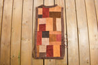 Vintage 1960s Genuine Leather Suede Patch Poncho Vest