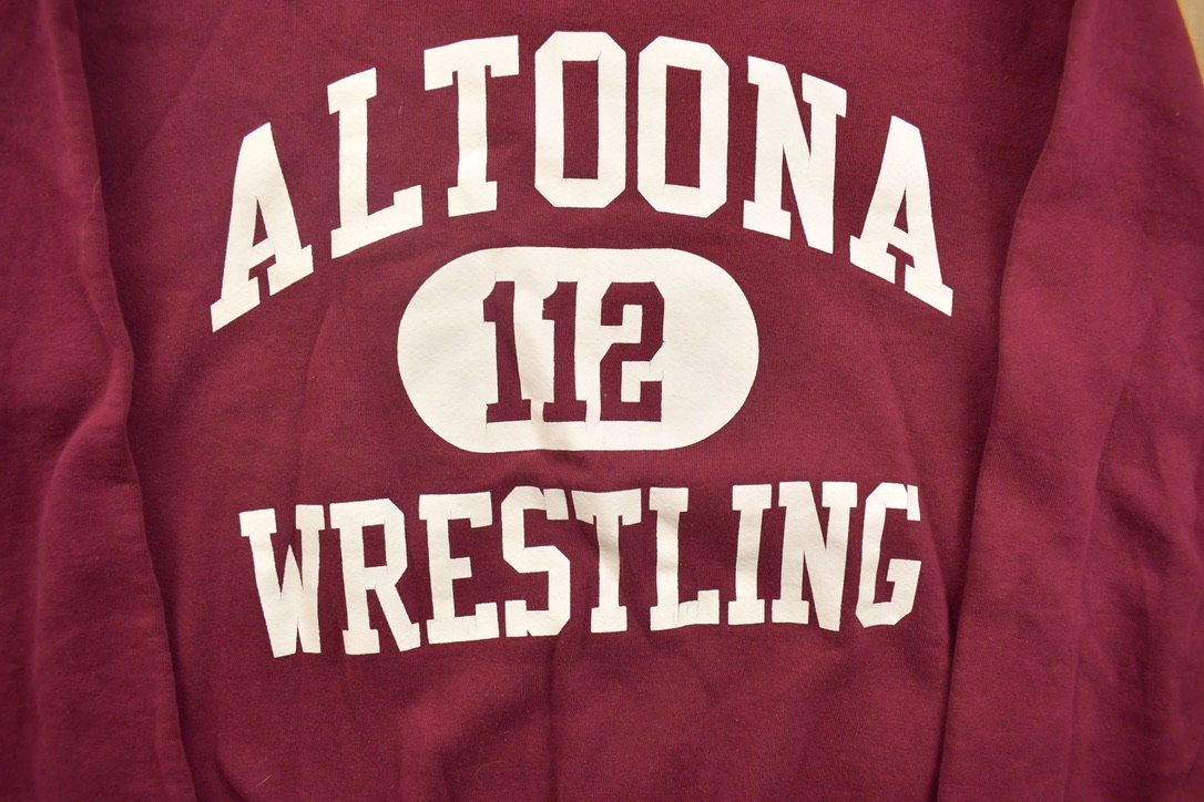 Vintage 1990s Russell Altoona Wrestling University Collegiate Crewneck