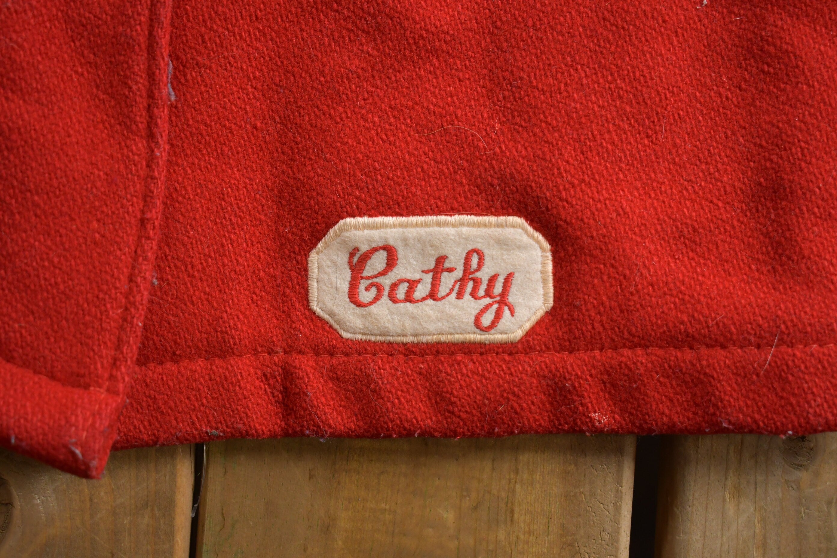 Vintage 1960s Delong Lorain Catholic Varsity Jacket