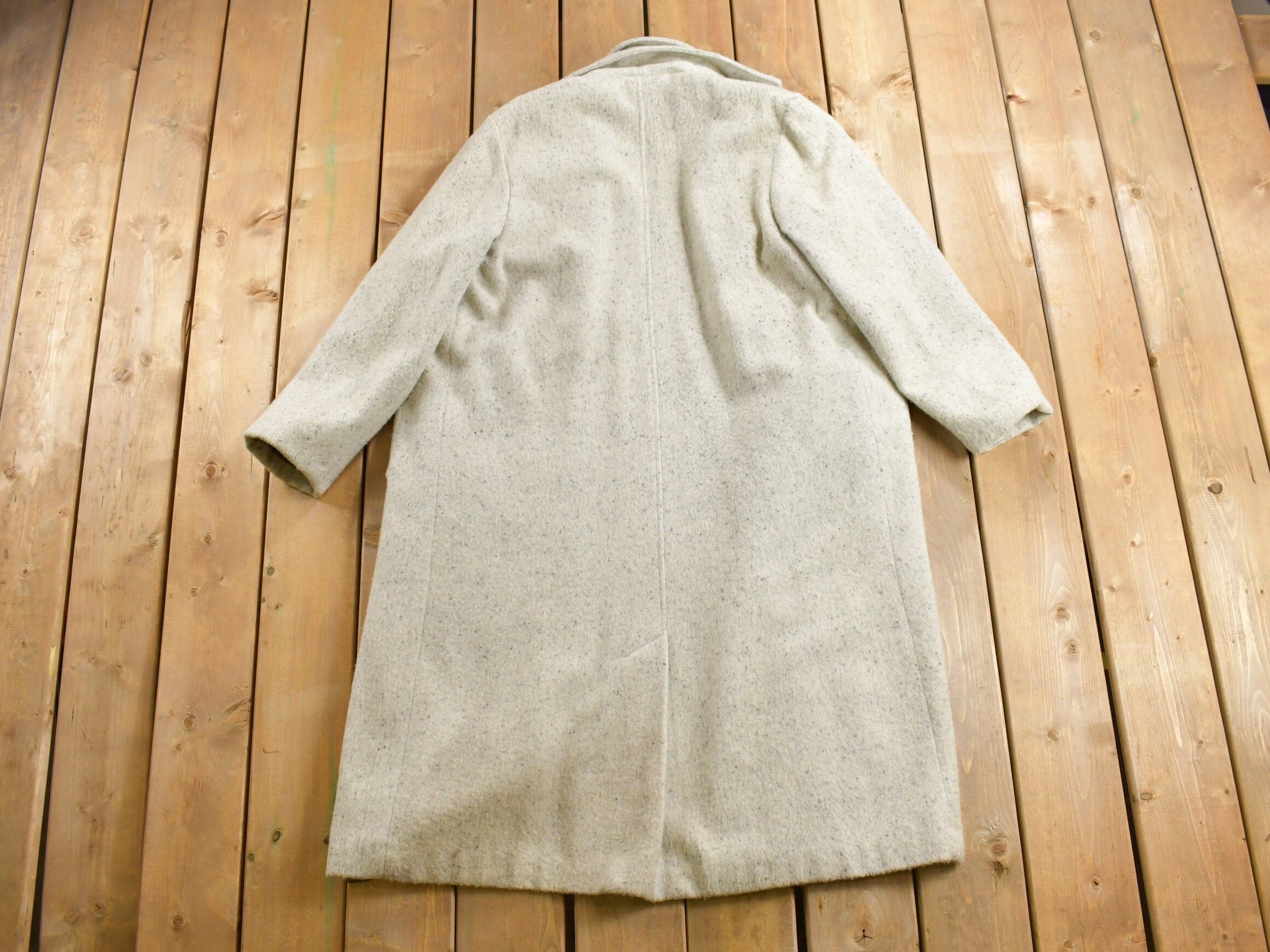 Vintage 1960s Jonathan Christopher Full Length Wool Coat Fall Winter Outerwear