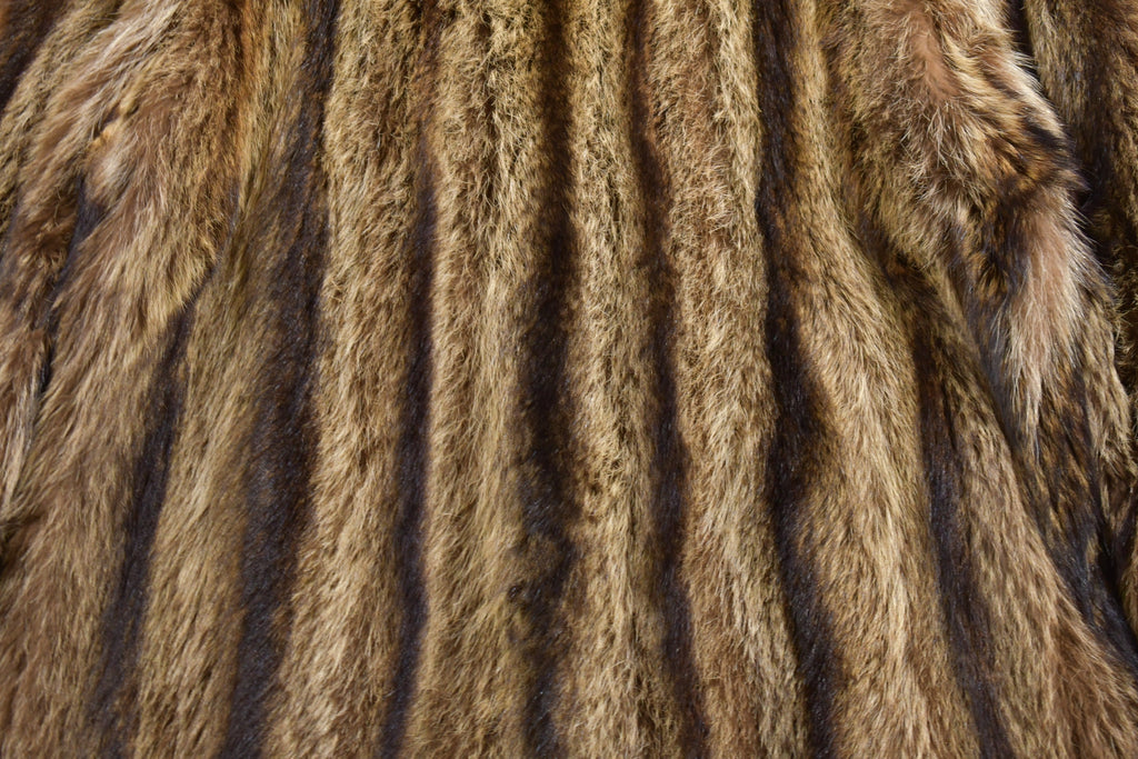 Vintage 1960s Baxter Furs Raccoon Fur Waist Coat