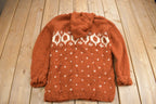Vintage 1970s Knit Hooded Sweater True Vintage