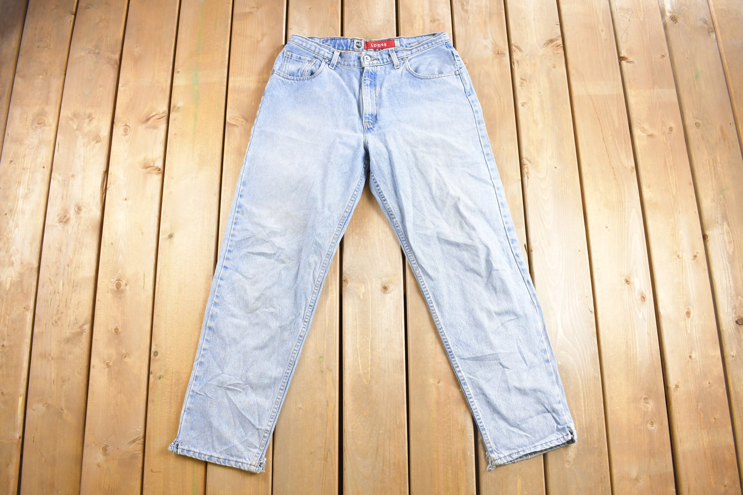 Vintage 1990s Levi Silver Tab Straight Loose Jeans Size 32 x 30 / 90s Silvertabs / Streetwear / Baggy Jeans / Vintage Levi's