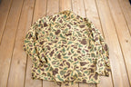 Vintage 1970s Caliber Duck Camo Button Up Shirt