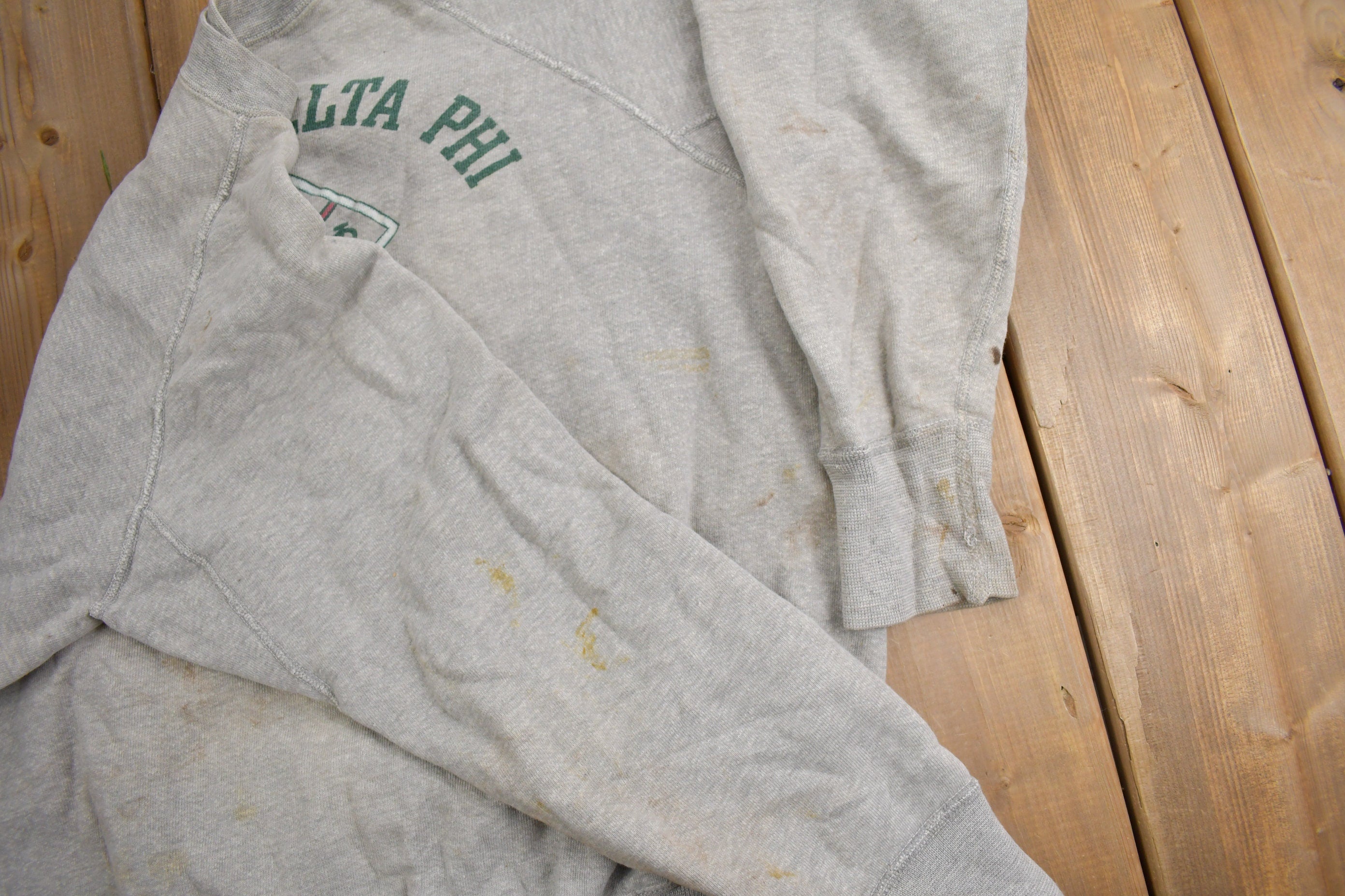 Vintage 1950s Alpha Delta Phi Raglan Crewneck Sweatshirt