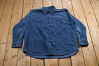 Vintage 1990s NY Jeans Blank Corduroy Button Up Shirt