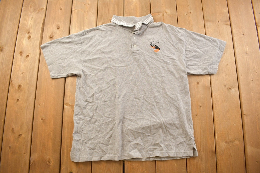 Vintage 1990s Daffy Duck "Out Of Control" Cartoon Collard T-Shirt