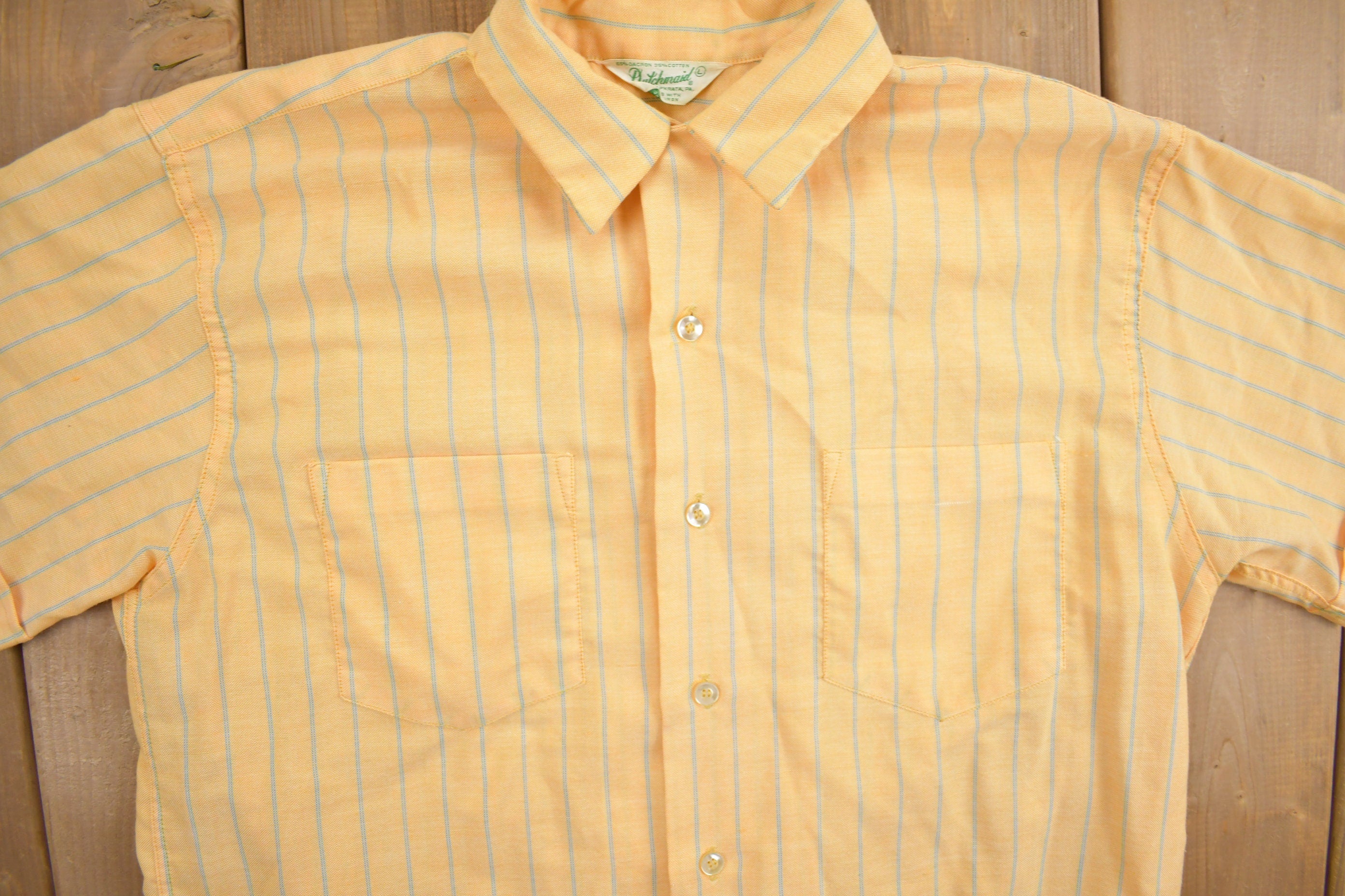 Vintage 1950s Dutchmaid Striped Button Up Shirt