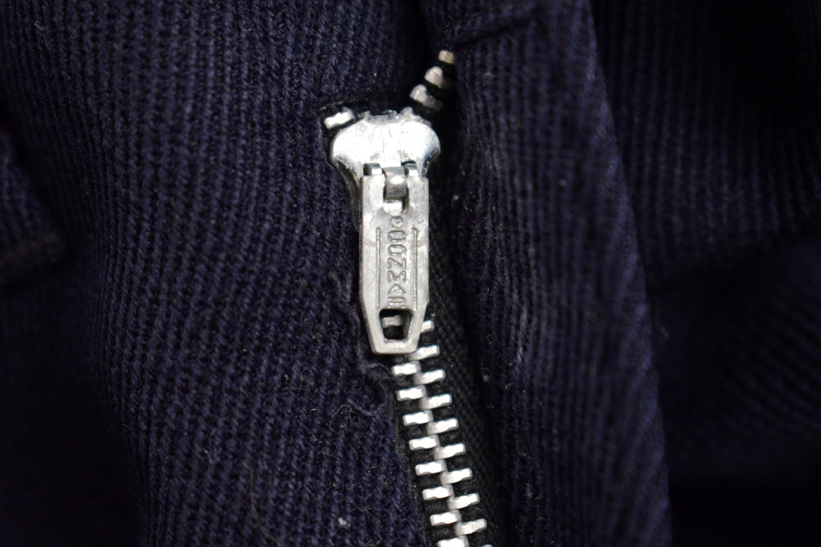 Vintage 1950 Wool Navy Blue Trousers
