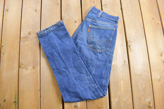 Vintage 1970s Levi's Orange Tab Jeans Size 32 x 33