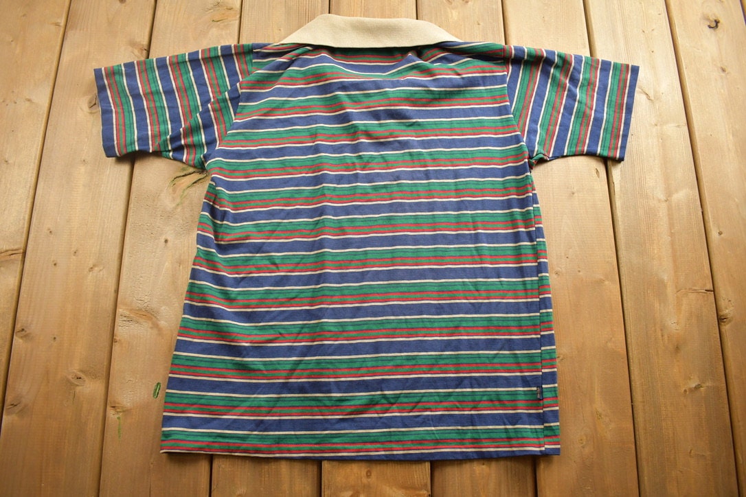 Vintage 1990s Levi's Striped Collard T-Shirt