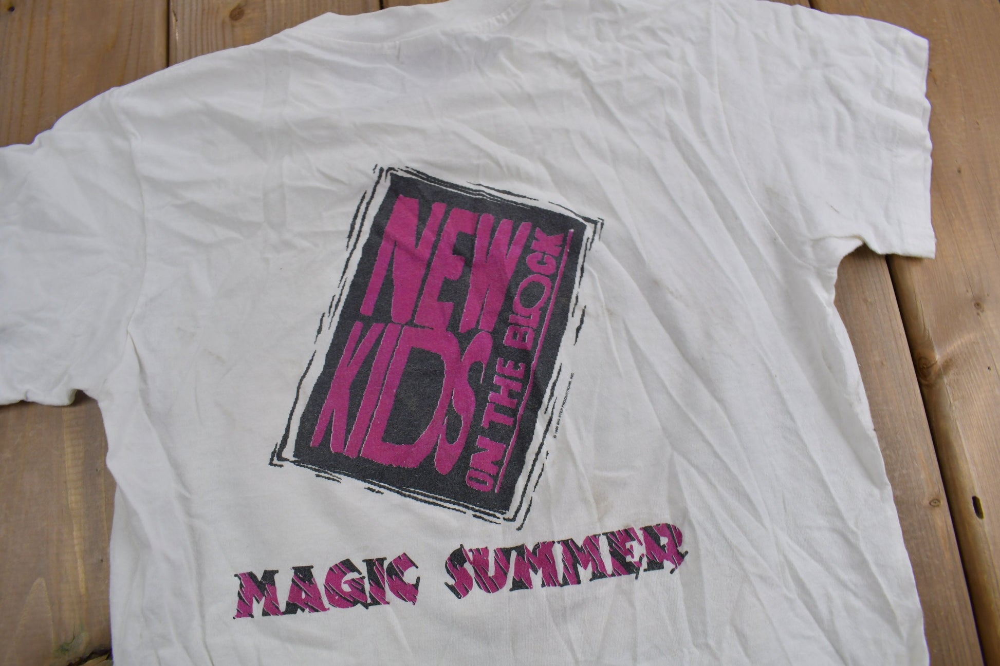 Vintage 1990 New Kids On The Block Magic Summer T Shirt