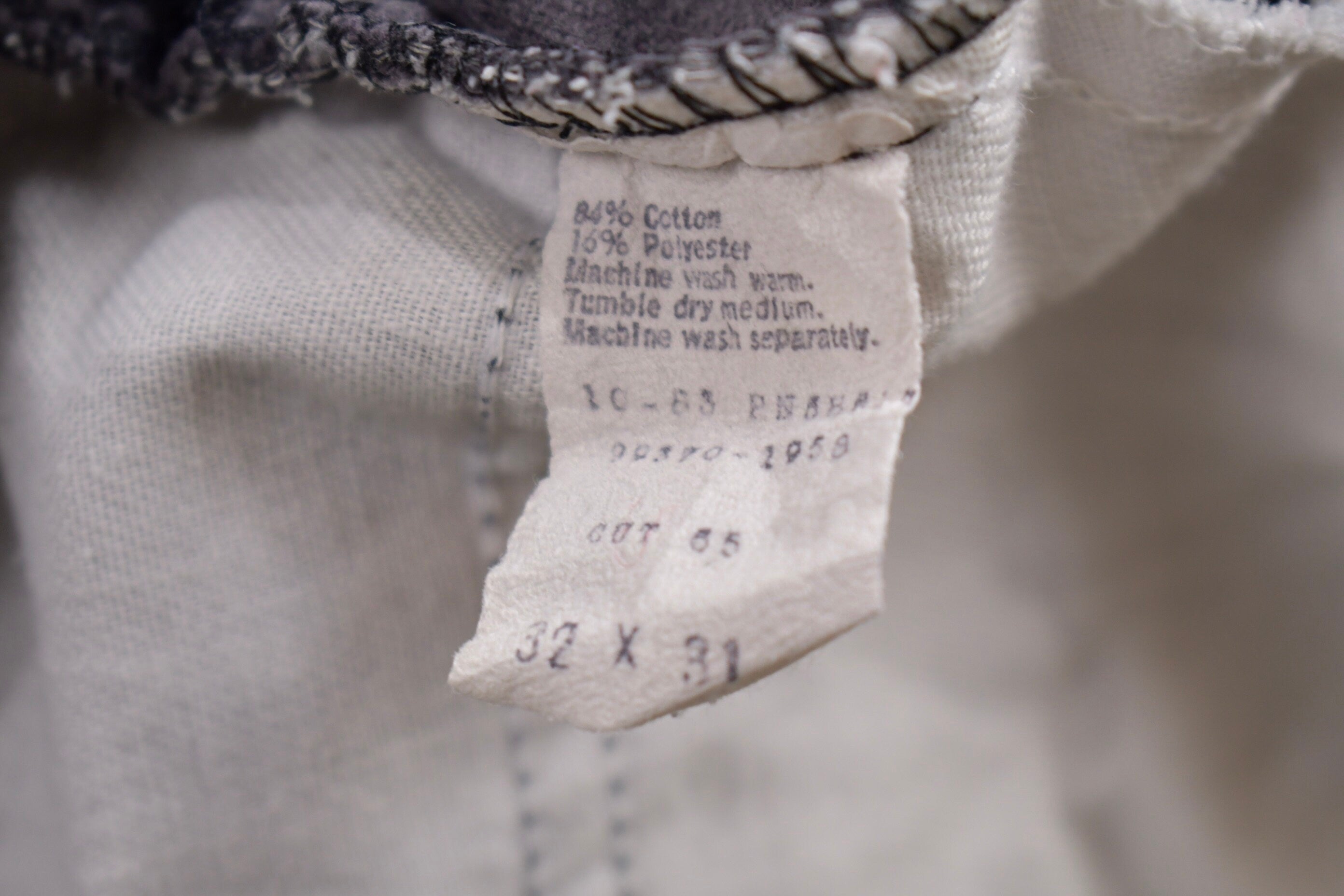 Vintage 1970s Gap Pioneer Grey Corduroy Trousers Size 31 x 28.5
