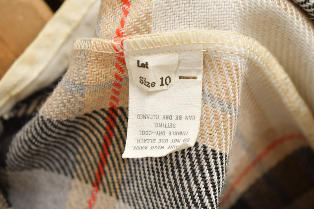 Vintage 1970s Big Flared Plaid Pants Size 26 x 31