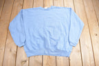 Vintage 1990s Light Blue Blank Hanes Herway Crewneck Sweatshirt