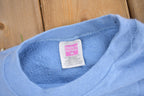 Vintage 1990s Light Blue Blank Hanes Herway Crewneck Sweatshirt