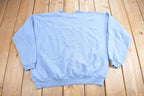 Vintage 1990s Light Blue Blank Hanes Herway Crewneck Sweatshirt