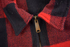 Vintage 1980s Woolrich Wool Buffalo Plaid Button Up Shacket