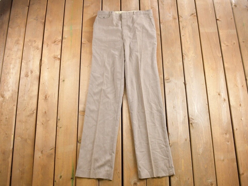 Vintage 1970s Cotler Pleated Trousers Size 32 x 34
