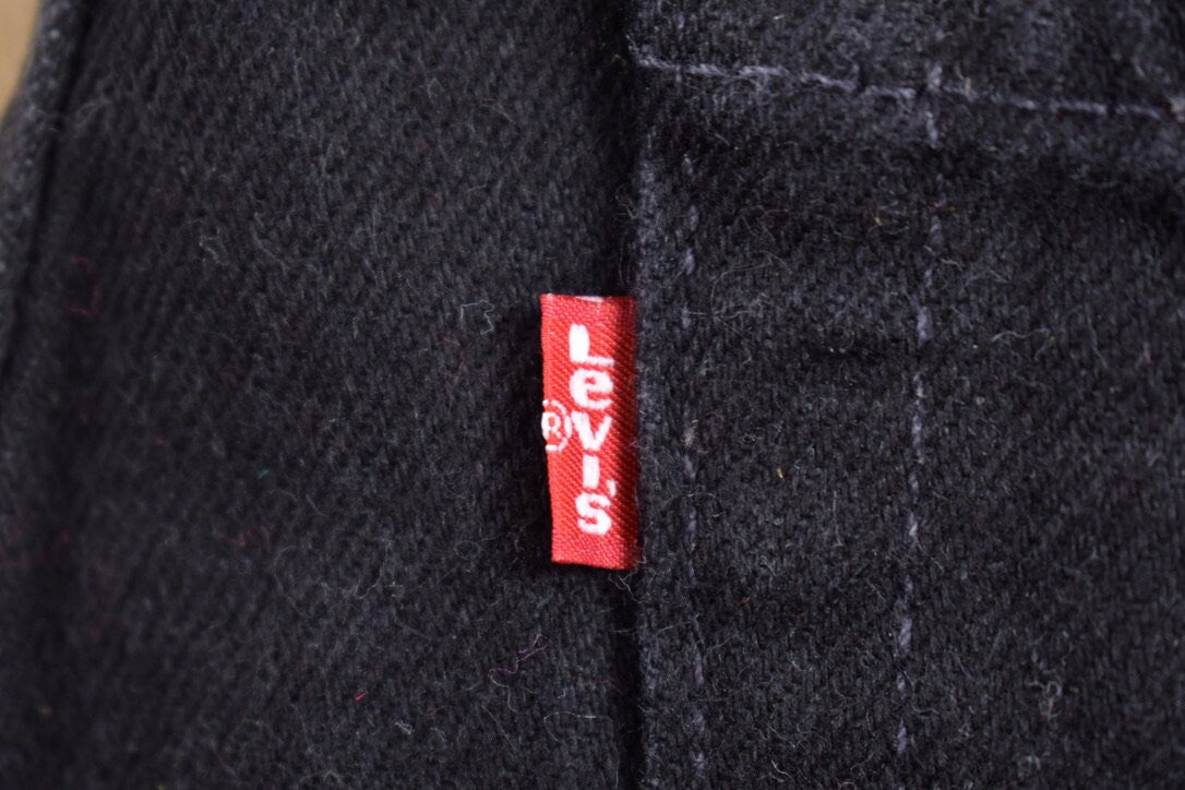 Vintage 1990s Levi's Red Tab Black Denim Jeans Size 31 x 29
