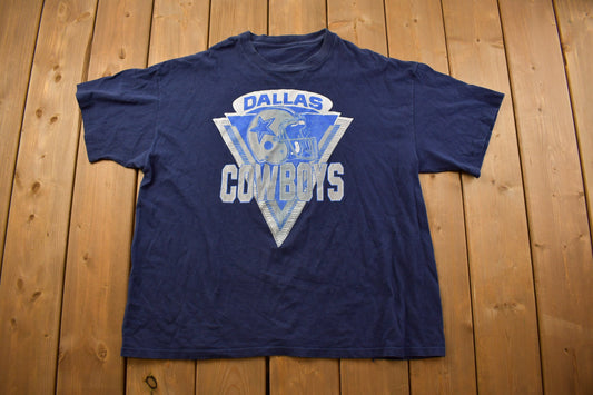 Vintage 1990s Dallas Cowboys NFL Graphic T-Shirt/ Football / Single Stitch / NFL / 90s Streetwear / Sportswear / Vintage Sports