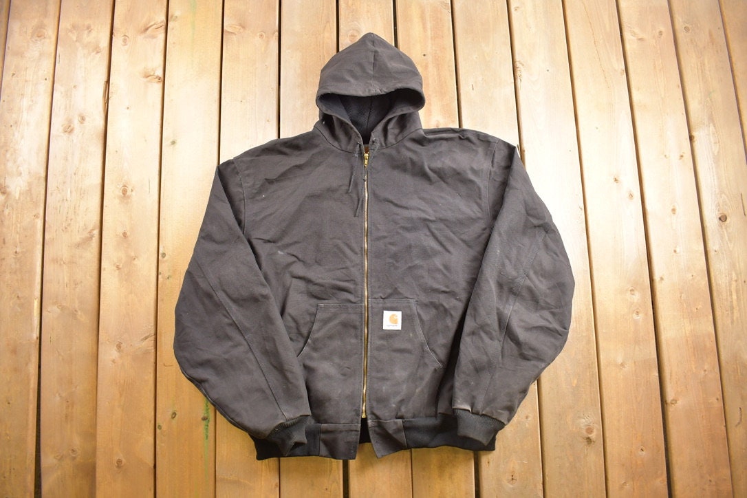 Vintage 1980s Hooded Carhartt Work Jacket