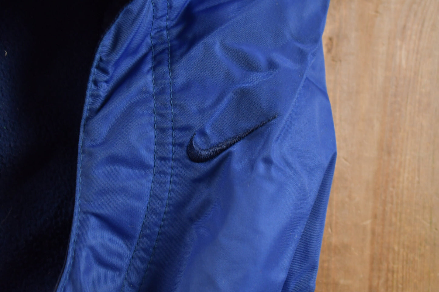 Vintage 1990s Nike Embroidered Windbreaker Jacket / Fleece Lined / Athletic Spring Summer Sportswear / Streetwear / Athleisure / 90s Nike