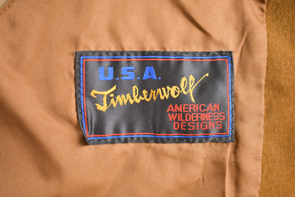 Vintage 1960s Timberwolf Suede Leather Western Vest