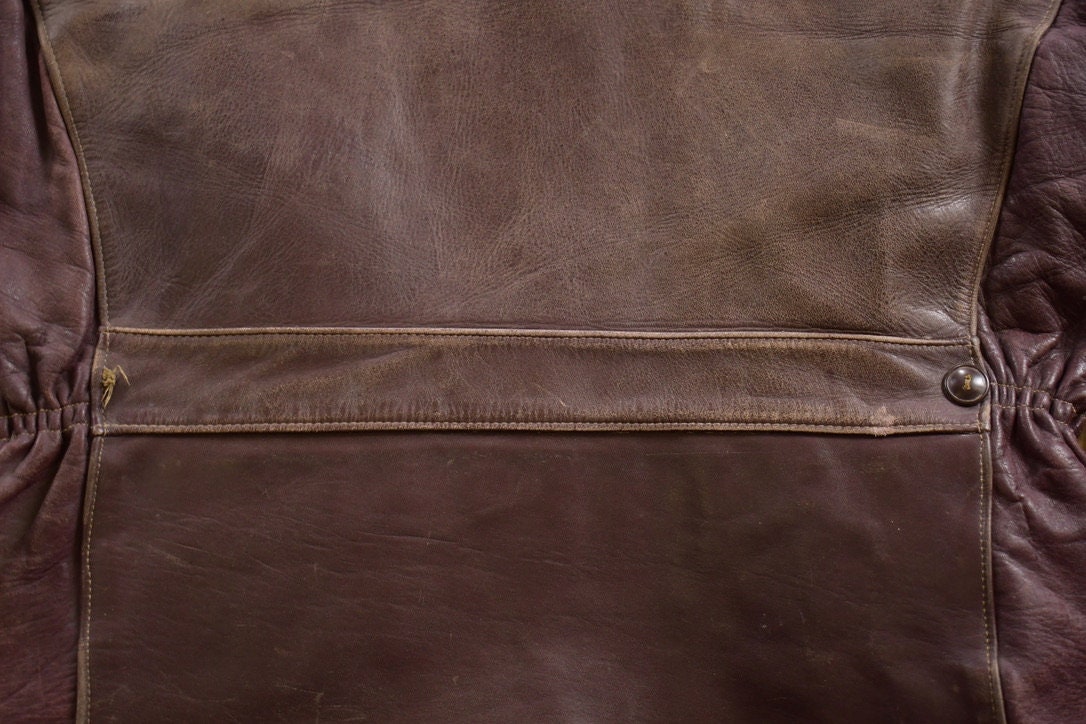 Vintage 1950s Aldencrest Brown Horsehide Leather Jacket