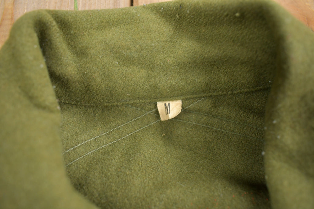 Vintage 1940s WW2 American Wool Button Up Infantry Shirt