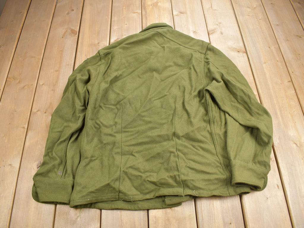 Vintage 1940s WW2 American Wool Button Up Infantry Shirt