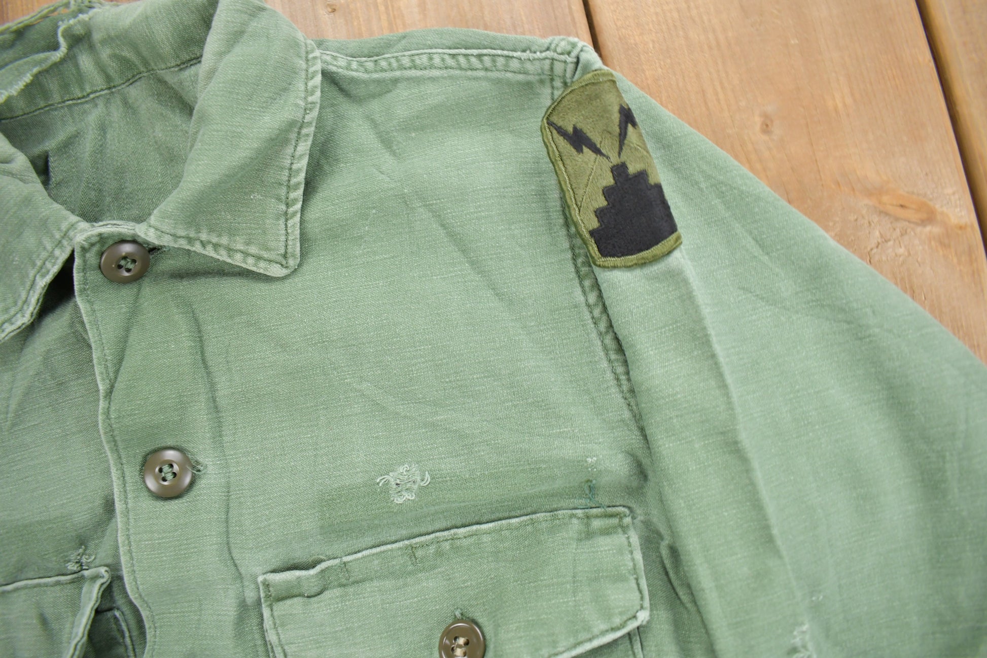 Vintage 1969 OG-107 US Military Sateen Shirt