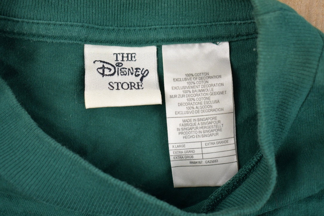 Vintage 1990s Winnie the Pooh Tigger Long Sleeve Shirt / 90s Crewneck / Essential / Streetwear / 90s / Green / 90s Disney