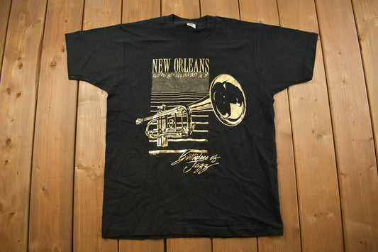 Vintage 1990s New Orleans "Birthplace Of Jazz" T-Shirt / 90s / Streetwear Fashion / Made In USA /Vacation Tee/Travel & Tourism/Single Stitch