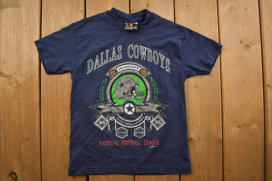 Vintage 1990s Dallas Cowboys NFL Graphic T-Shirt / Football / Vintage Sports / NFL / 90s Streetwear / Sportswear