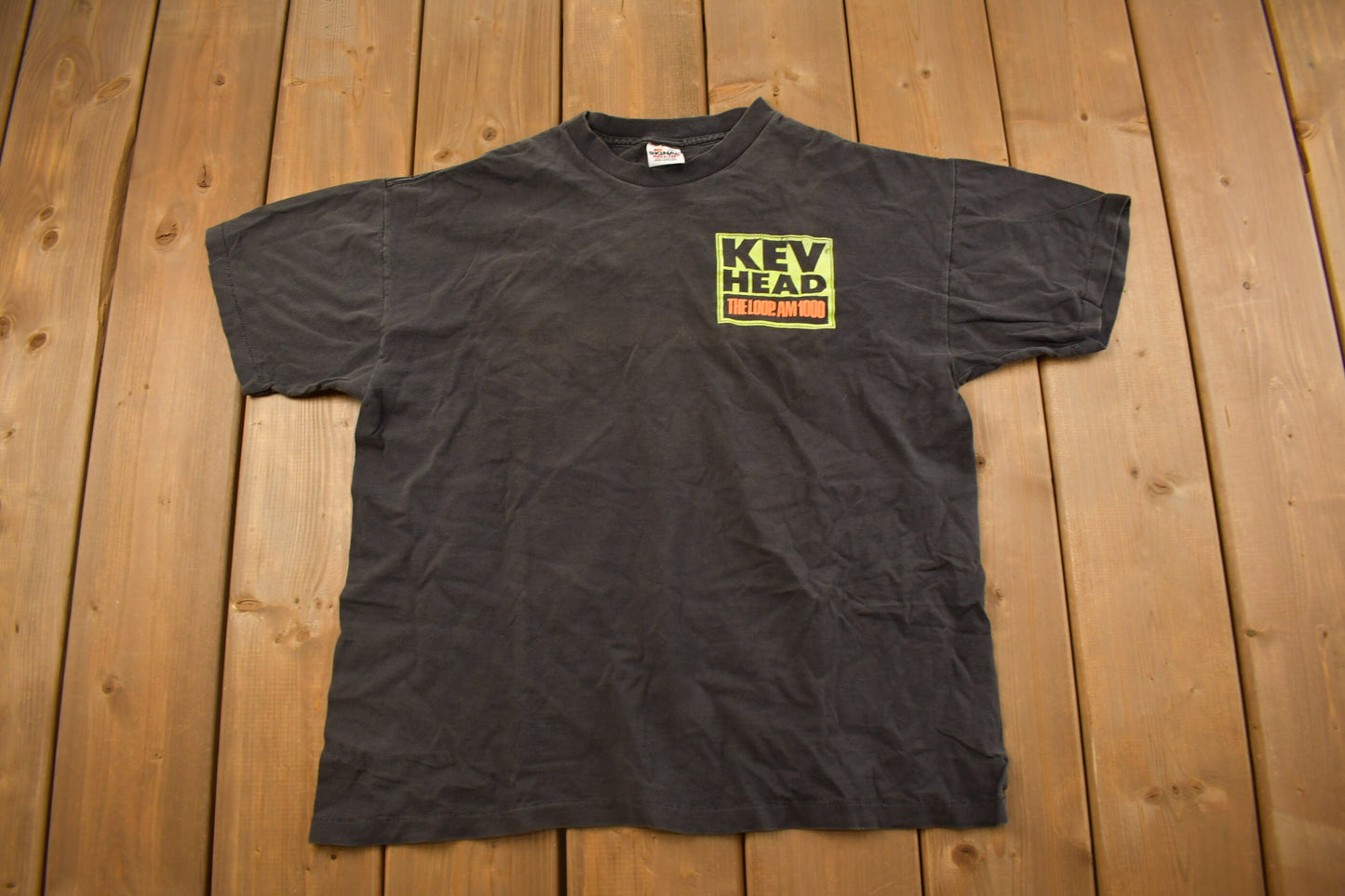 Vintage 1990s Kev Head "The Loop" Graphic T Shirt / Vintage T Shirt / Streetwear / Graphic Tee / Single Stitch